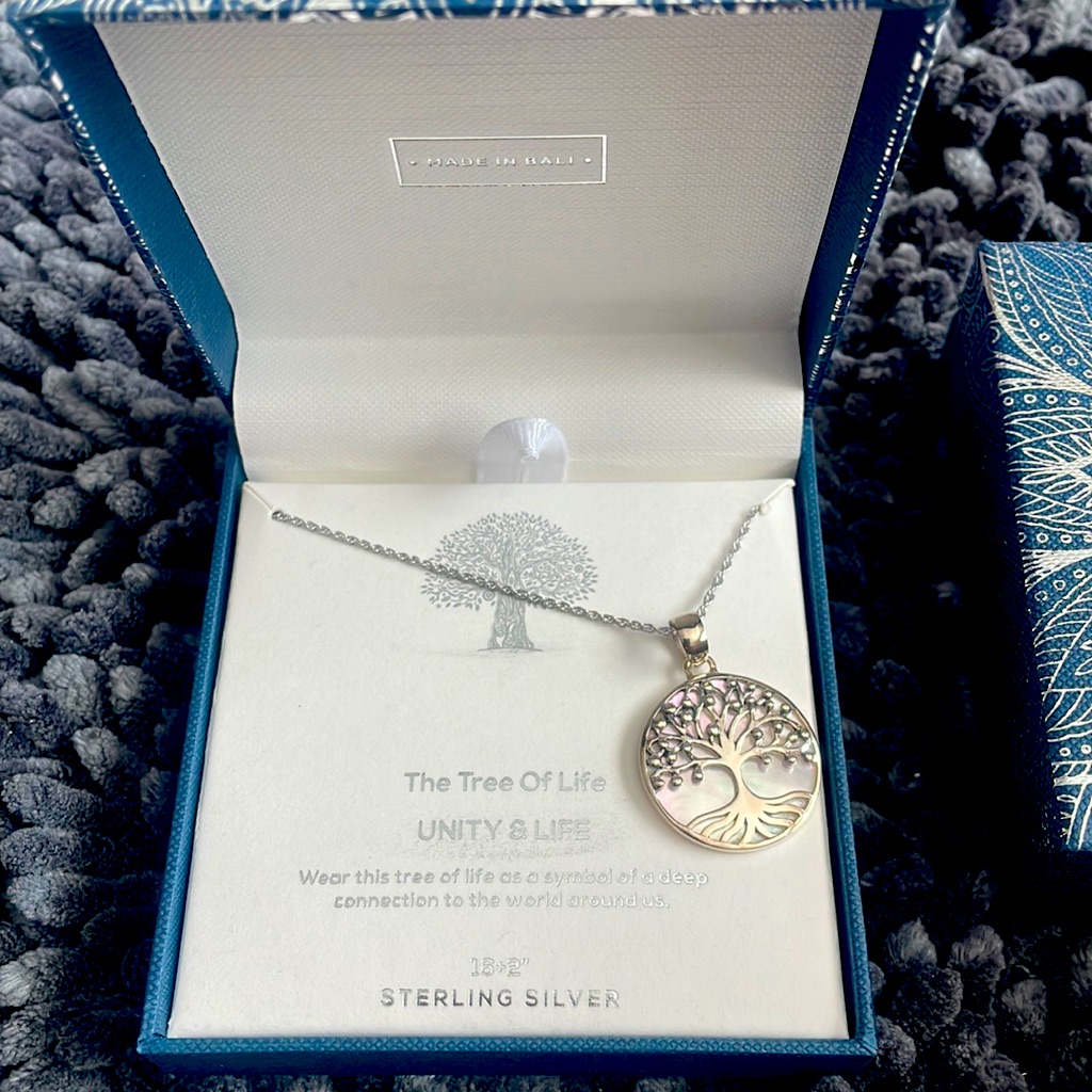 Nwot Annika Witt Sterling Silver Tree Of Life Necklace 16” + 2” Extender